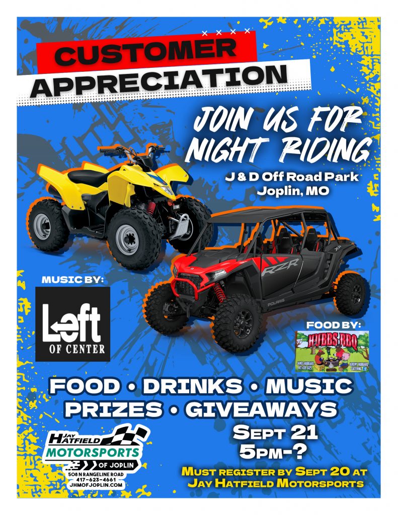 Jay Hatfield Customer Appreciation Flyer 2024