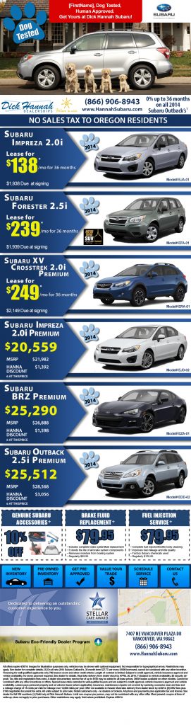 Dick Hanna Subaru email