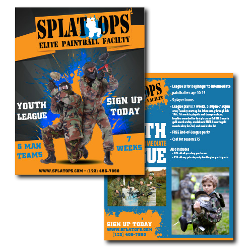 Splat Ops flyer