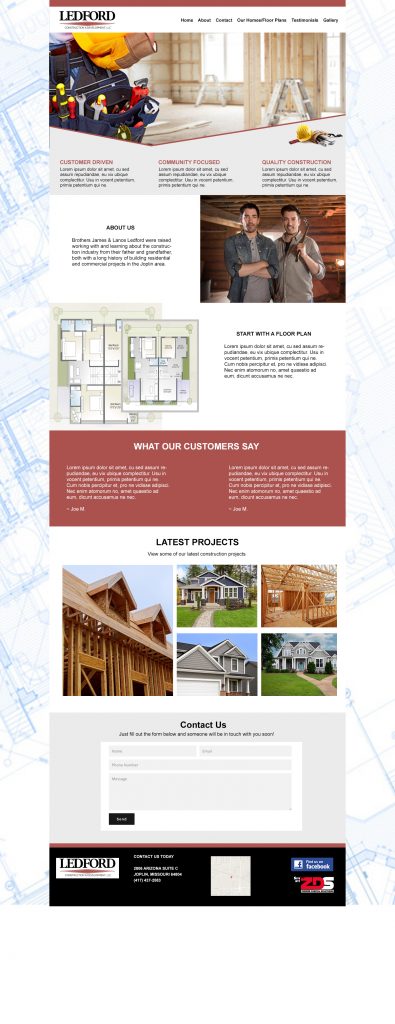 Ledford Construction website