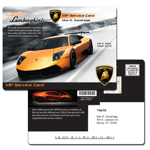 Lamborghini Postcard